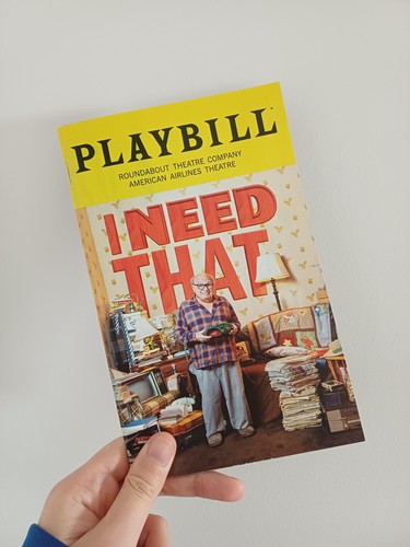 Need that playbill - need, that"