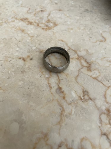 Sterling silver ring pressed - silver,