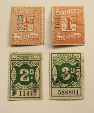 Midland Railway - Parcel/Newspaper Labels (4)