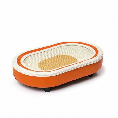 Cat scratching lounge with - cat,