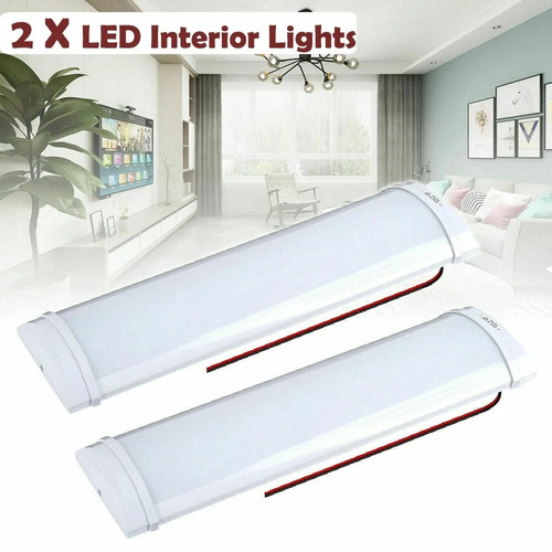 White interior led - interior, light