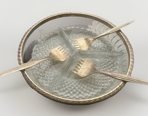 Vintage durham crystal - crystal, silver