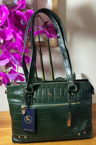 Ashwood leather croc - leather, shoulder