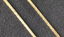 Stylish Italian 14 Carat Yellow Gold 16" Necklace - Free Tracked P & P