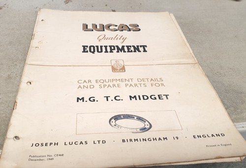 Dec 1949 midget lucas - mg,