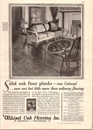 1928 print cellizing oak - ad:,