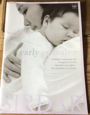 Sirdar Knitting Pattern Book. From premature to 12 months.