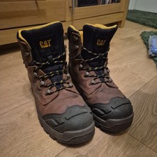 Mens Caterpillar Striver Safety Steel Toe/Midsole S3 Work Boots Size 9