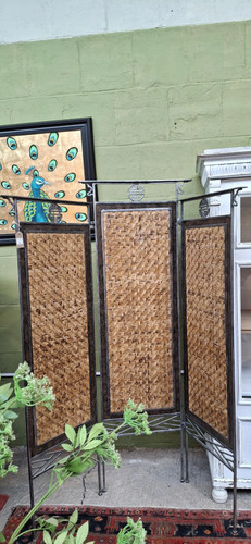 Vintage asian part screen - asian, 3-part