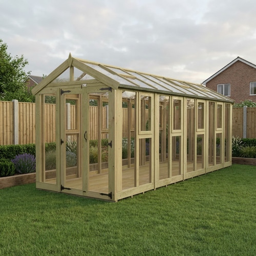 6x18 glass greenhouse - glass,