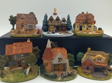 6 x Job Lot Z Scale Gauge Model Railway Locomotive Train Dioramas Painted Scenes