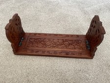 Wooden carved extendable book