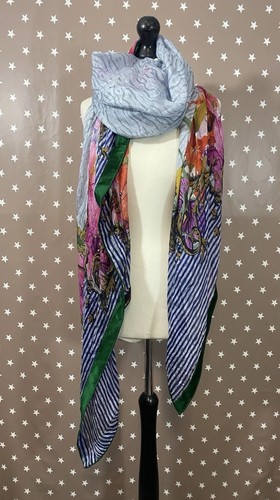 Stunning velvet silk scarf - velvet,