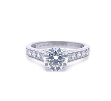 Authentic Cartier Platinum 1895 Solitaire Engagement Ring 1.83ct RRP $35,600*