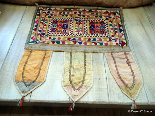 Embroidered ceremonial toran - embroidered,