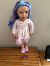 Our Generation Doll Multi-Colour Hair Veronika Outfit & Heart Glasses 18” VGC