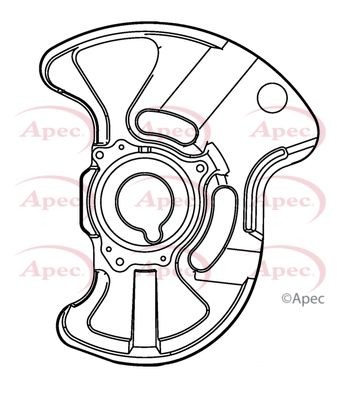 Apec front left - left, brake