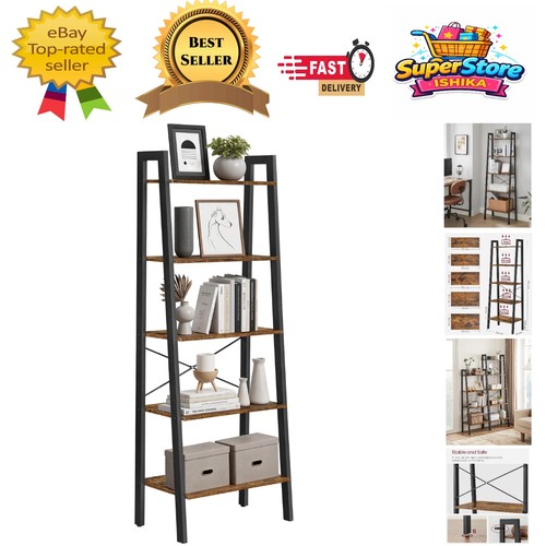 Tier industrial ladder shelf - 5-tier,