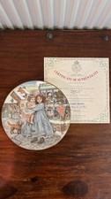 Royal Worcester LOVE NSPCC 1987 Christmas Plate + Certificate + Box
