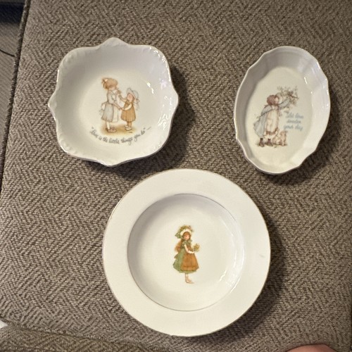 Holly hobbie porcelain piece - porcelain, 3-piece