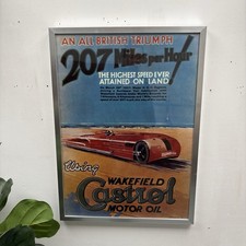 Framed Wakefield Castrol Motor