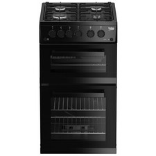 Beko 50cm Gas Cooker - Black KDG583K