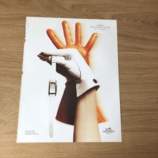 FASH05 MAGAZINE ADVERT 12X9 HERMES: “CAPE COD” DUAL TIME ZONE WATCH