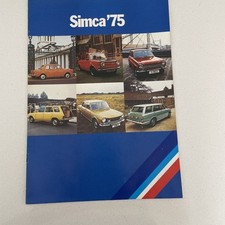 Simca Range 1975 UK Market Brochure 1000 1100 1301 1501