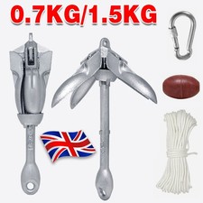 Folding Grapnel Anchor Collapsible with 20M Rope Kayak Anchor Foldable Claw Buoy