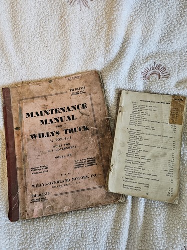 Two willys truck maintenance - willys,