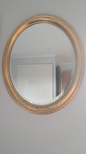 Large oval gold gilt wall - gold,