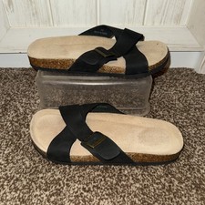 Women’s Black Suede And Cork
