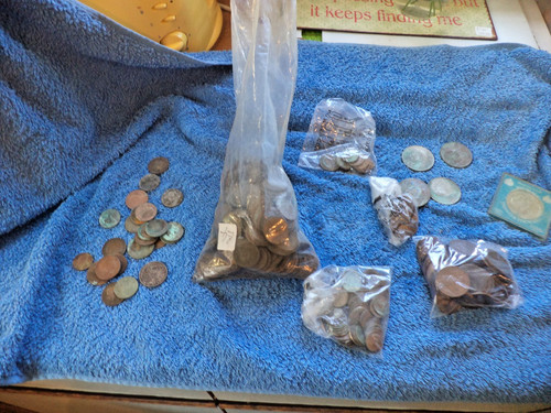 Job lot old coins - of,