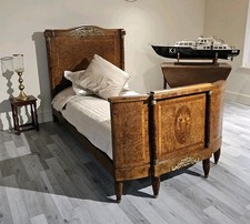 Antique French Single Empire Bed 