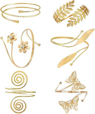 6 PCS Gold Arm Cuff Upper Arm