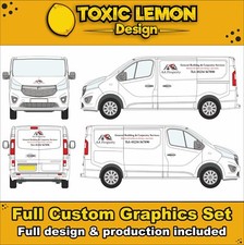 Vauxhall Vivaro Custom Vehicle Graphics Kit Decals -  Sign Writing - Lettering