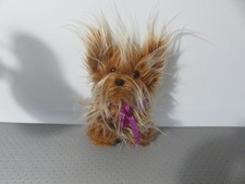 Vintage Brown Yorkshire Terrier Dog Soft Toy