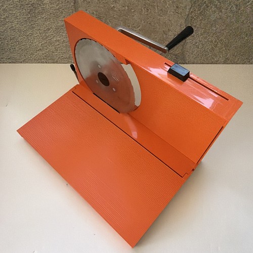 Vtg manual bread meat slicer - bread,