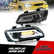 VLAND LED Headlights For VAUXHALL HOLDEN VE 2006-2013 W/Sequential LEFT + Right