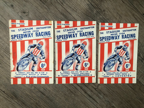 Speedway programmes 3 - x,