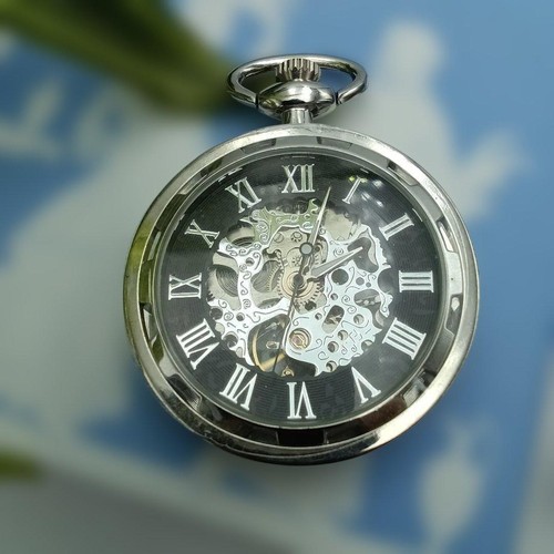 Skeleton pocket watch - pocket,