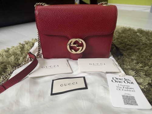 Red gucci interlocking small - gucci,