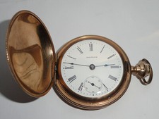 1898 WALTHAM 18s GRADE 820 MODEL 1883 15 JEWEL POCKET WATCH FAHYS HUNTER CASE  