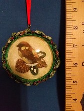 Wren Ornament Embossed