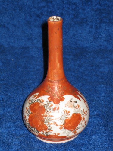 Japanese kutani bud vase - japanese,