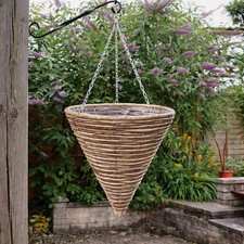 12" Cone Hanging Basket Garden