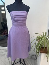 Little Mistress Purple Bandeau Midi Dress UK 6