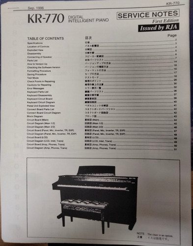 Roland 770 digital - kr-770,