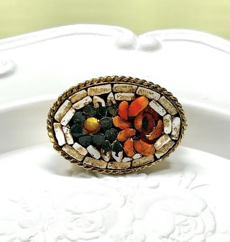 Vintage oval floral - vintage,