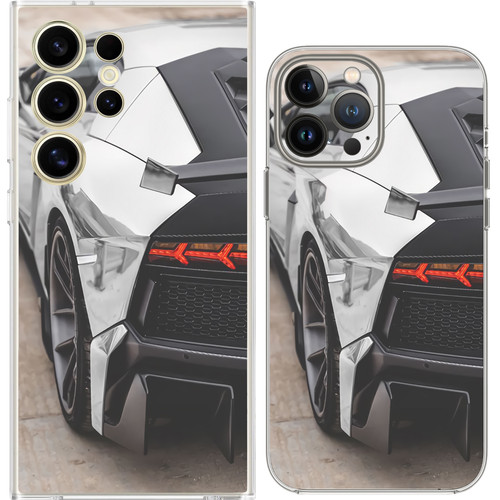 White sport car drift - white,